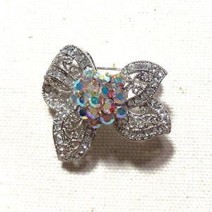 Iridescent Crystal Brooch